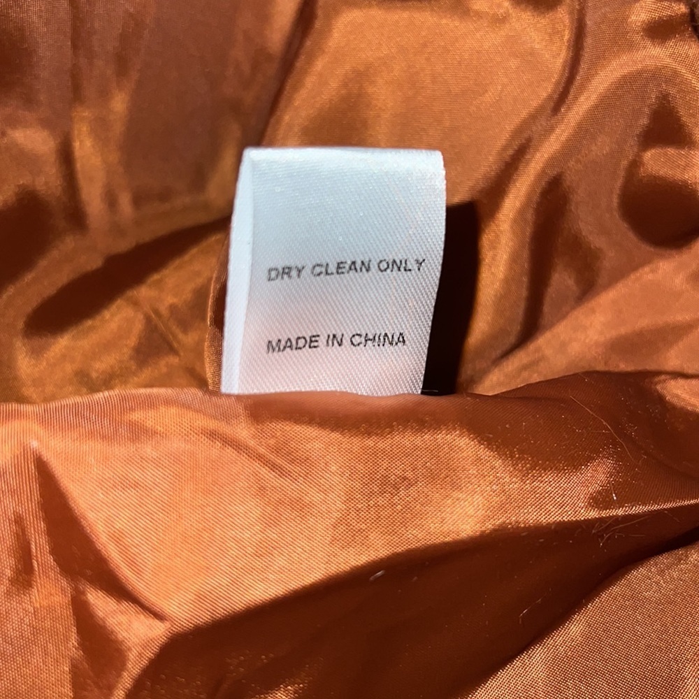 Etophe Studios RUST Faux Fur Lush Coat With Pockets Size: O/S NWOT - Picture 10 of 10